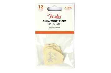 FENDER 351 DURA-TONE .71 12-PACK, OLYMPIC WHITE