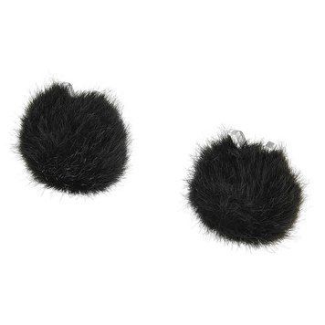 DPA Microphones AIR1 Universal Miniature Fur Windscreen (Small, Black, 2-Pack)