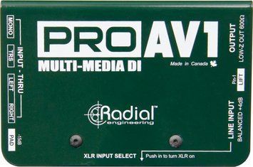 RADIAL ProAV1 Passive Multimedia Direct Box 525504 фото