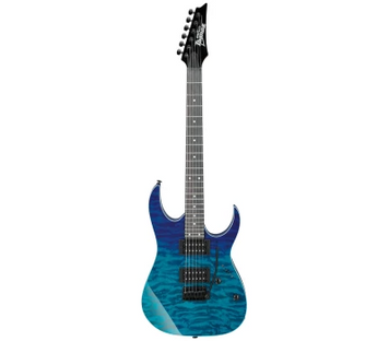 IBANEZ&nbsp;GRG120QASP-BGD, Dark blue, 24, 6, Tremolo, 25.5", H-H