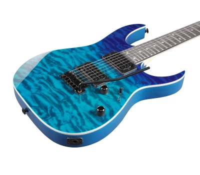 IBANEZ&nbsp;GRG120QASP-BGD, Dark blue, 24, 6, Tremolo, 25.5", H-H