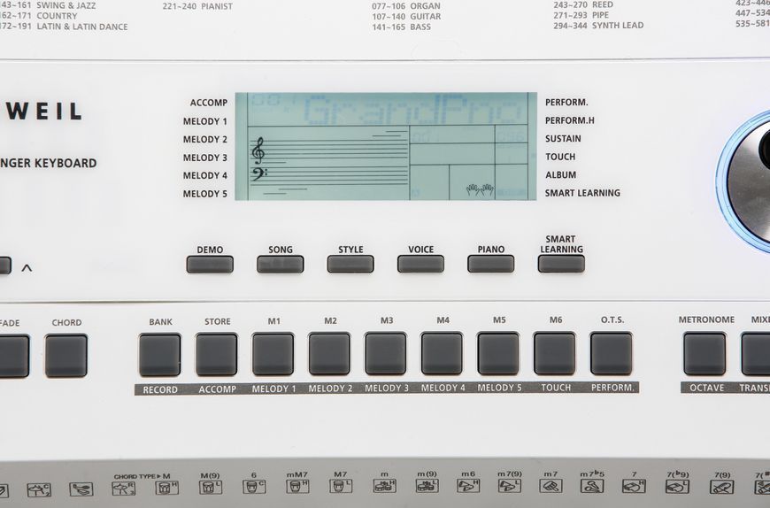 KURZWEIL KP110 WH, 61 (5 Octaves), Unweighted, No, 128