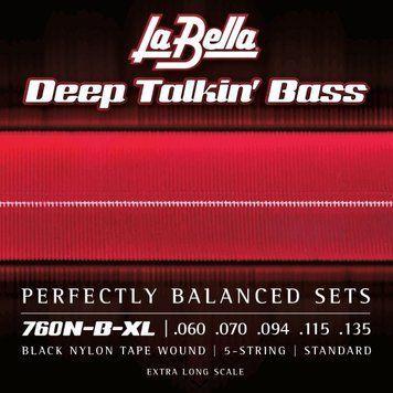 LA BELLA Bass Guitar Strings 760N-B-XL, .050, .128