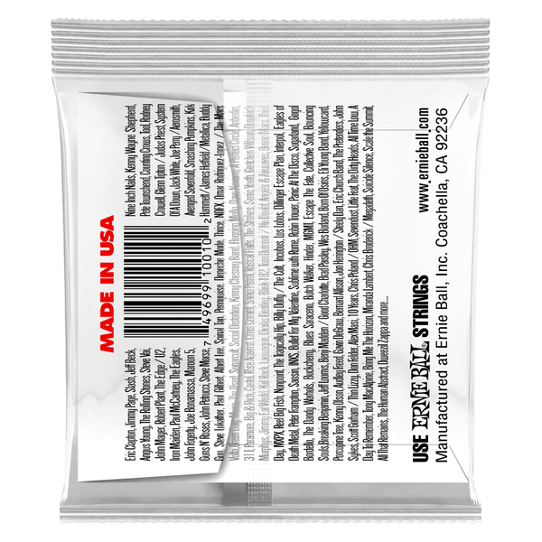 Струна одиночна для акустичної та електрогітари .010 ERNIE BALL P01010 103027 фото