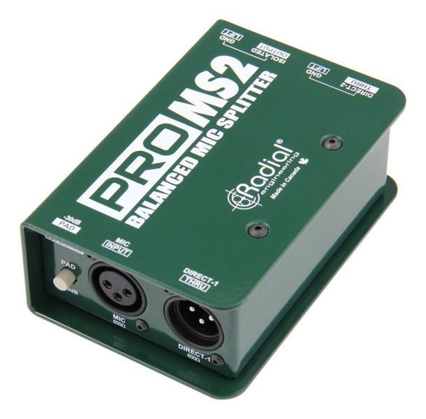RADIAL ProMS2: Passive 3-way Microphone Splitter, 3