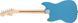 Electric Guitar SQUIER by FENDER SONIC MUSTANG HH LRL CALIFORNIA BLUE, Dark blue, 22, 6, Fixed, &le; 24", H-H