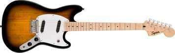 Electric Guitar SQUIER by FENDER SONIC MUSTANG MN 2-COLOR SUNBURST, Sunburst, 22, 6, Fixed, &le; 24", S-S
