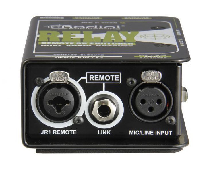RADIAL Relay XO: Balanced Remote Output Switcher