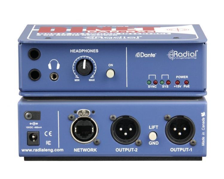RADIAL DiNET DAN-RX2 Dual Output Dante Endpoint 287071 фото