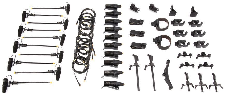 DPA Microphones 4099 CORE+ Classic Touring Kit with 10 Mics, Accessories & Case (Loud SPL), 10