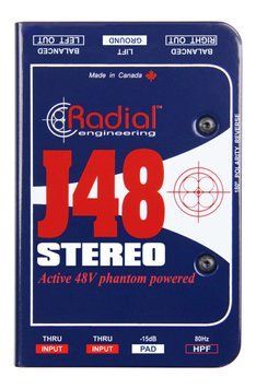 RADIAL J48 Stereo Premium Stereo Active DI Box 282780 фото