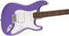 Electric Guitar SQUIER by FENDER SONIC STRATOCASTER LRL ULTRAVIOLET, Purple, 21, 6, Tremolo, 25.5", S-S-S