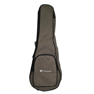 Concert Ukulele Bag Alfabeto U23 (Coffee) (23"), Brown, Ukulele