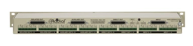 RADIAL LX8: Rackmount Line-Level Splitter & Isolator, 8