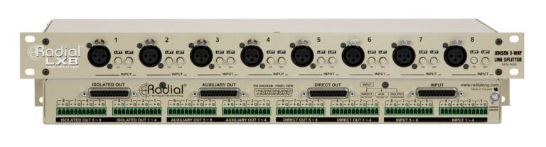 RADIAL LX8: Rackmount Line-Level Splitter & Isolator, 8