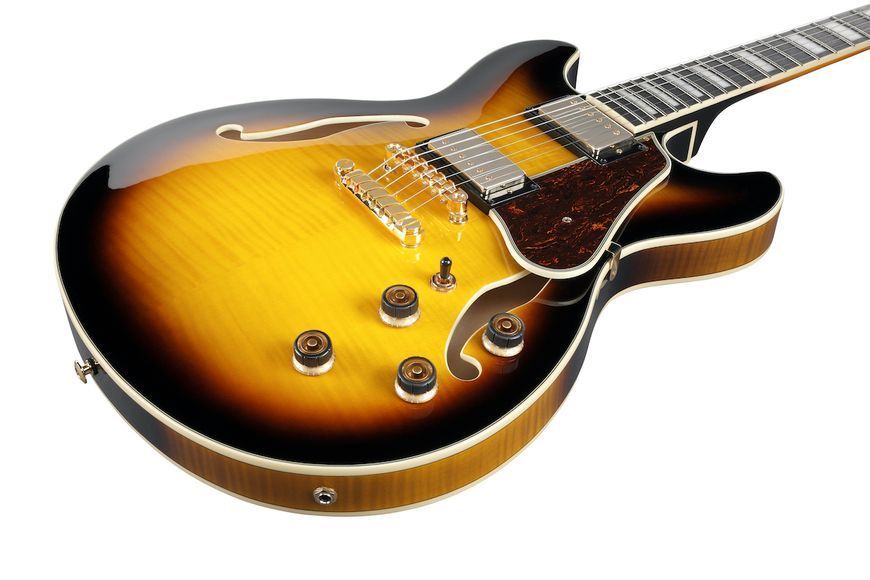 IBANEZ&nbsp;AS93FM-AYS, Sunburst, 22, 6, Fixed, 24.75", H-H