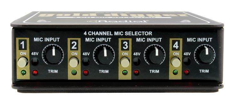 RADIAL Gold Digger: Studio Microphone Selector and Switcher