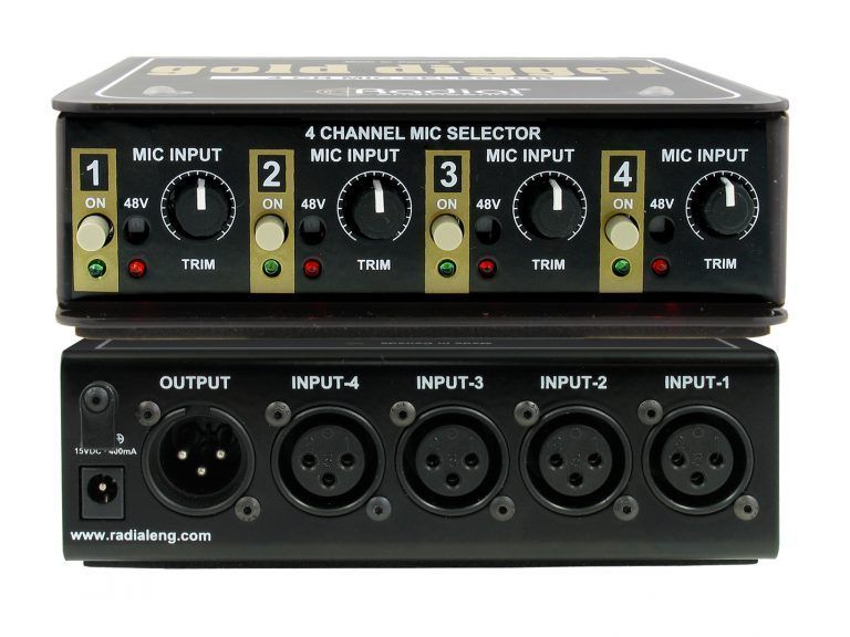 RADIAL Gold Digger: Studio Microphone Selector and Switcher