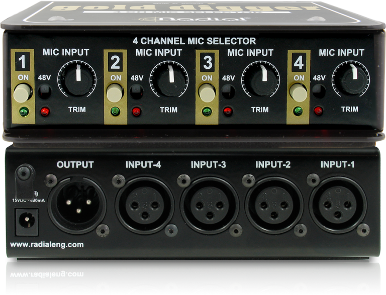 RADIAL Gold Digger: Studio Microphone Selector and Switcher