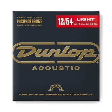Dunlop DAP1254 Phosphor Bronze Light Acoustic Guitar Strings (12-54) 256398 фото